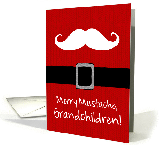 Merry Mustache - Grandchildren card (1179998)