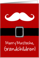 Merry Mustache - Grandchildren card