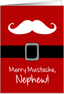 Merry Mustache - Nephew card