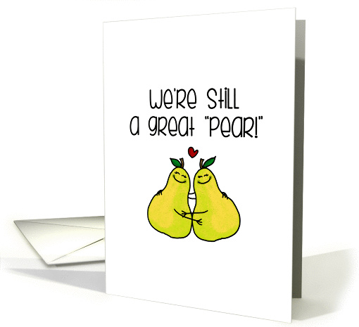 Great Pear Lesbian Wedding Anniversary card (1275750)