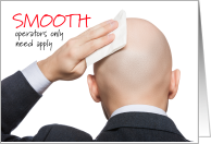 Smooth Operators Only - Head Shaving Party Invitation card