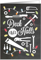 Blackboard - Deck the Halls with Hardware/Tools card