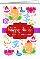Diwali Icons - To a Special Secretary card