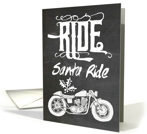 Ride Santa Ride - Motorcycle Christmas card (1331190)