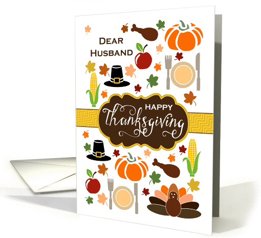 Husband - Thanksgiving Icons card (1334240)