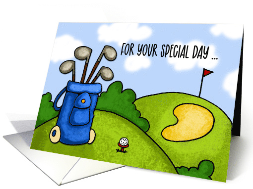 For Your Special Day Golf Birthday card (201168)