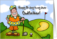 Godfather Happy birthday Golf card