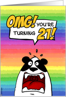 OMG! you’re turning 21! card