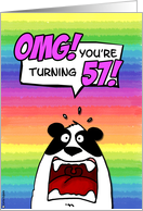OMG! you’re turning 57! card