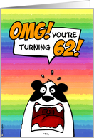 OMG! you’re turning 62! card