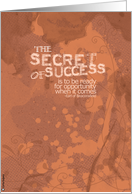 secret of success card