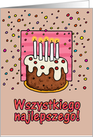 happy birthday card - Polish card