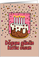 happy birthday card - Turkish card