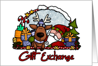 invitation - Gift exchange card