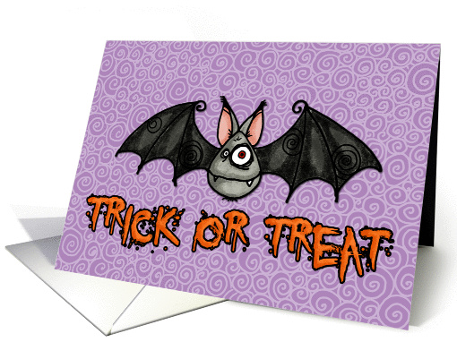 Trick or Treat bat card (258017)