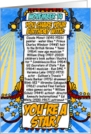 you share your birthday with - november 14 card