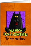 happy halloween - nephew card