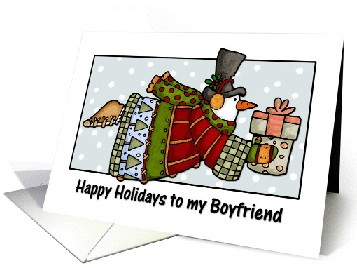 happy holidays to my boyfriend card (269807)