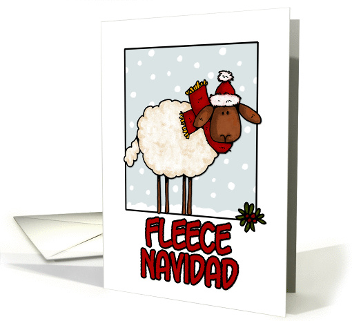 fleece navidad card (271016)