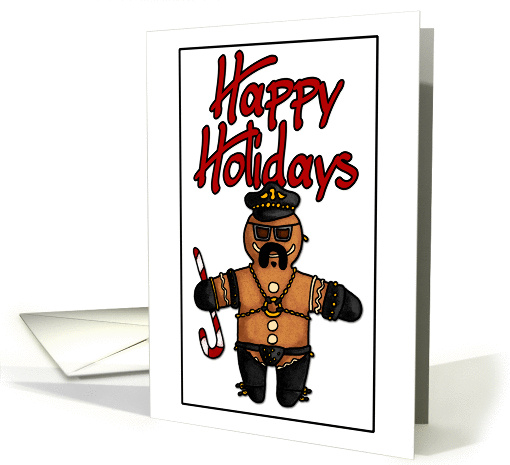 Happy Holidays - leather daddy card (282990)