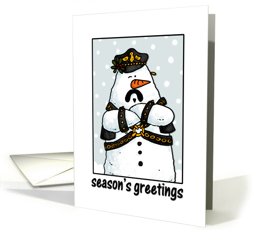leather daddy snowman card (283563)