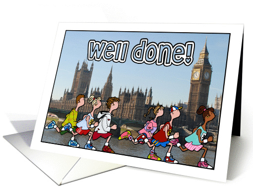 London Marathon - Well Done! card (287879)