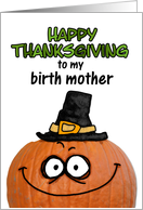 happy thanksgiving to my birth mother card