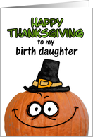happy thanksgiving to my birth daughter card
