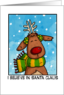 I believe in Santa Claus card