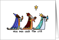 three wise men card