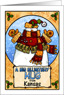 a big blustery hug from Kansas card