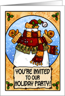 holiday party invitation card