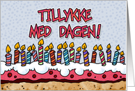 Tillykke med dagen - Danish birthday card