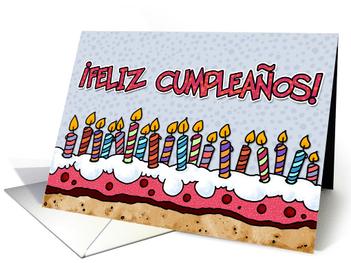 feliz cumpleaos  Spanish birthday card (379673)