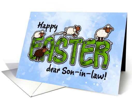 Happy Easter dear son-in-law card (386166)