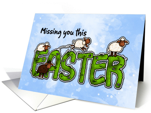 Missing you this Easter card (387135)