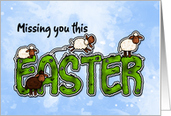 Missing you this Easter card