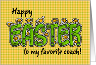 Happy Easter to my favorite coach card