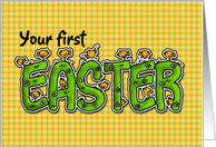 your first Easter card