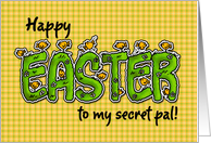 Happy Easter to my secret pal card