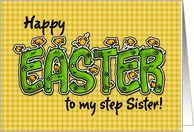 Happy Easter to my step sister card
