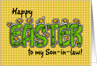 Happy Easter to my son-in-law card