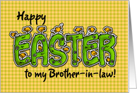 Happy Easter to my brother-in-law card