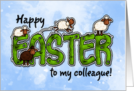 Happy Easter to my colleague card