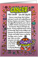 Zodiac Birthday - cancer card