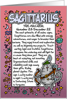 Zodiac Birthday - sagittarius card