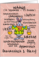 Tierkreiszeichen - Waage card
