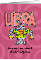 Happy Birthday Libra card