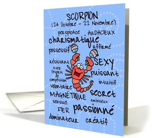 zodiaque - Scorpion card (397656)