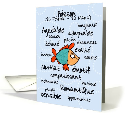 zodiaque - Poisson card (397673)
